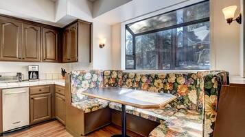 Condo, Multiple Beds, Balcony | Private kitchen | Fridge, microwave, oven, stovetop