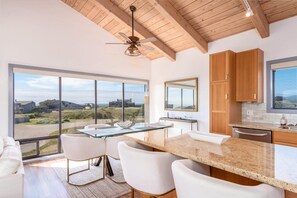 House, Multiple Beds, Patio, Ocean View | Private kitchen | Fridge, microwave, oven, stovetop - Ocean Song (Sea Ranch)