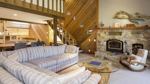 Condo, Multiple Beds, Fireplace, Mountain View (Snowcreek #418) | Living room - Snowcreek #418 - Near Trails & Shopping (Mammoth Lakes)