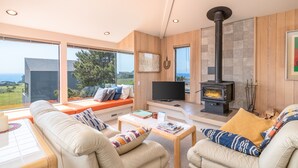 House, Multiple Beds, Fireplace, Ocean View | Living room - Seal Moor (Sea Ranch)