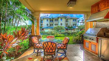 Kondominium, Beberapa Tempat Tidur, patio, pemandangan kebun (Kolea 11D) | Teras/patio