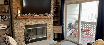  500ft across the street to Carnitha. Gromet to main lift or take Moover to Base