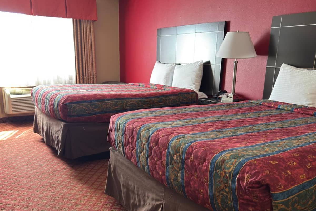Standard Room, 2 Double Beds, Non Smoking | Premium bedding, down comforters, desk, laptop workspace