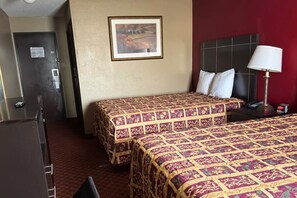 Premium bedding, down duvets, desk, laptop workspace