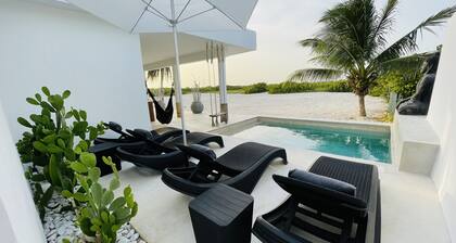 Front line house with private pool