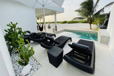 Front line house with private pool