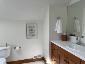 Combined shower/bathtub