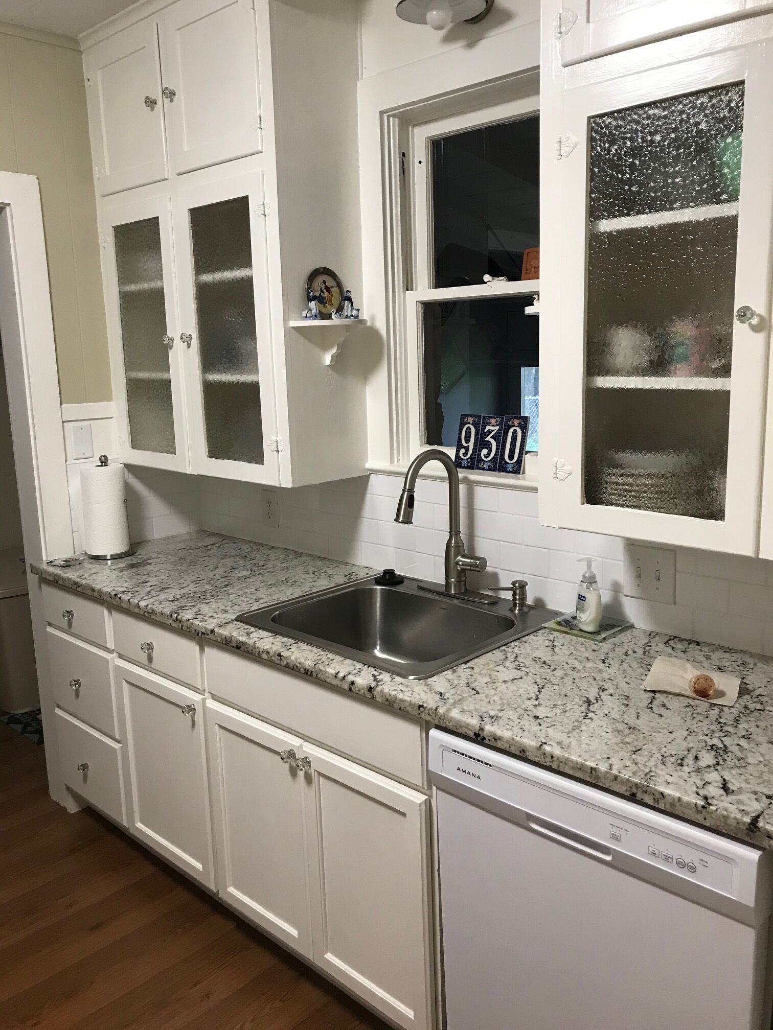 Kitchen with granite countertops 