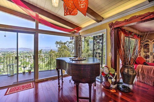 Colorful El Cajon Gem: Deck, Garden & Valley Views