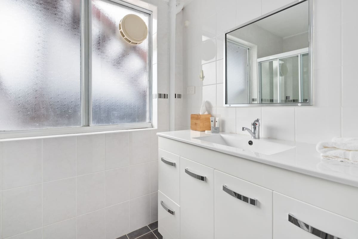 family apartment | bathroom | free toiletries, hair dryer, towels, soap