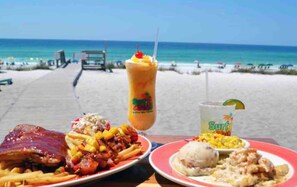 On the beach, sun-loungers - 2 min 2 Beach! House with Pool & Golf Cart & Private Beach Access  (Miramar Beach)
