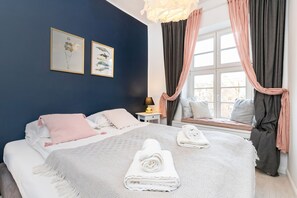 Leilighet, 1 soverom, kjøkken | 1 soverom og sengetøy