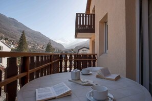 Studio, Balcony, Mountain View | Balcony - Residence Eureca (Brides-les-Bains)