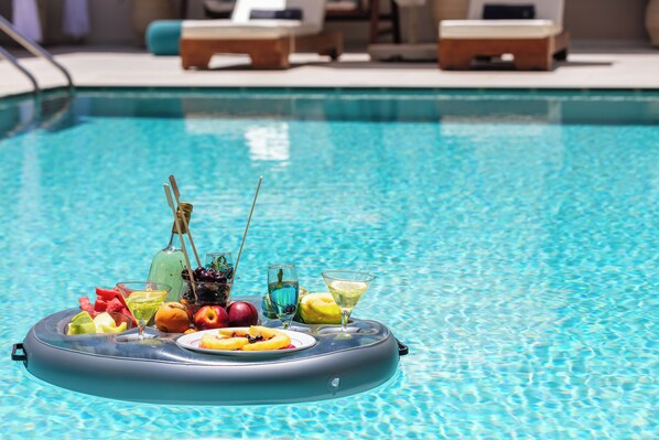 A heated pool
