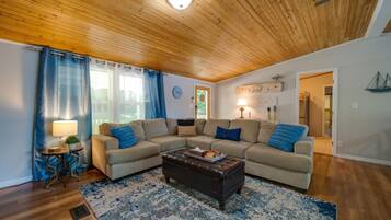 Smart TV, table football, books