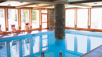 Indoor pool, a heated pool