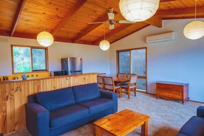 Smart TV, fireplace, video games