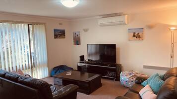 TV, video games, DVD player, books