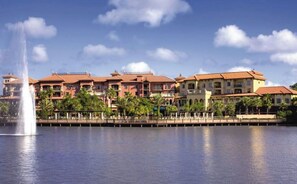 Enjoy scenic views of the water from this waterfront hotel, featuring a tranquil fountain and a variety of architectural styles.