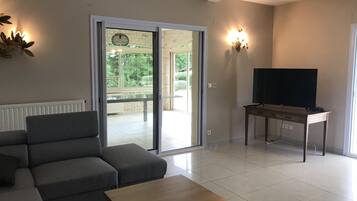 Télévision, cheminée