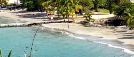 En la playa