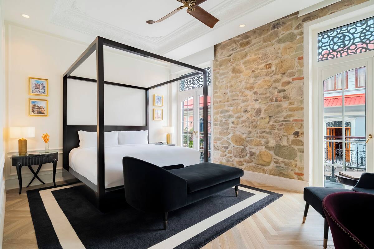Premium bedding, down duvets, pillow-top beds, in-room safe
