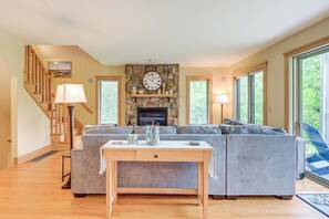 TV, fireplace, video library, stereo - Finger Lakes Home w/ Private Pool & Lake Views! (Hammondsport)
