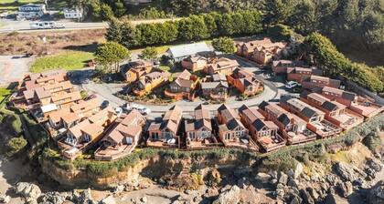 Ocean Cabin 23 is a cozy seaside bungalow with loft, limited ocean views, and private beach.