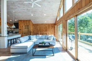 TV, fireplace, offices