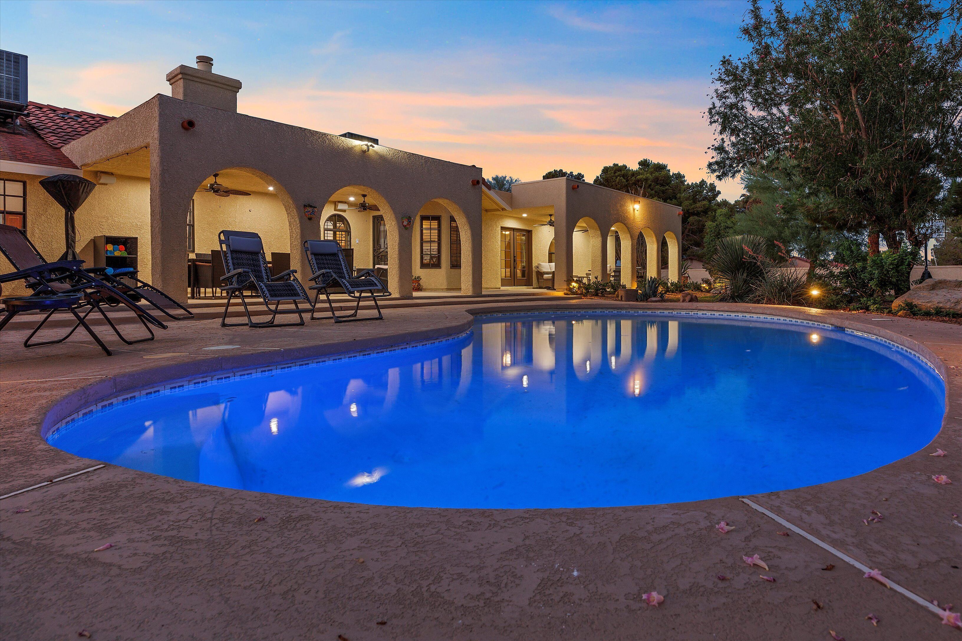 Ranch style villa with pool and spa