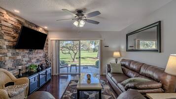 40-inch TV with cable channels