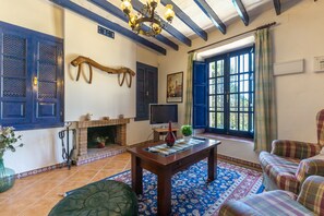 TV, fireplace, DVD player, table tennis