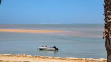 Vlak bij het strand