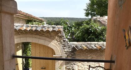 Gîte-Ensuite mit Dusche-Blick auf die Landschaft
