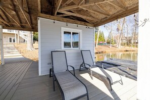 Terrace/patio - Dock Daze | Luxury Rental | Great Views & Lot | 3-night min (Littleton)