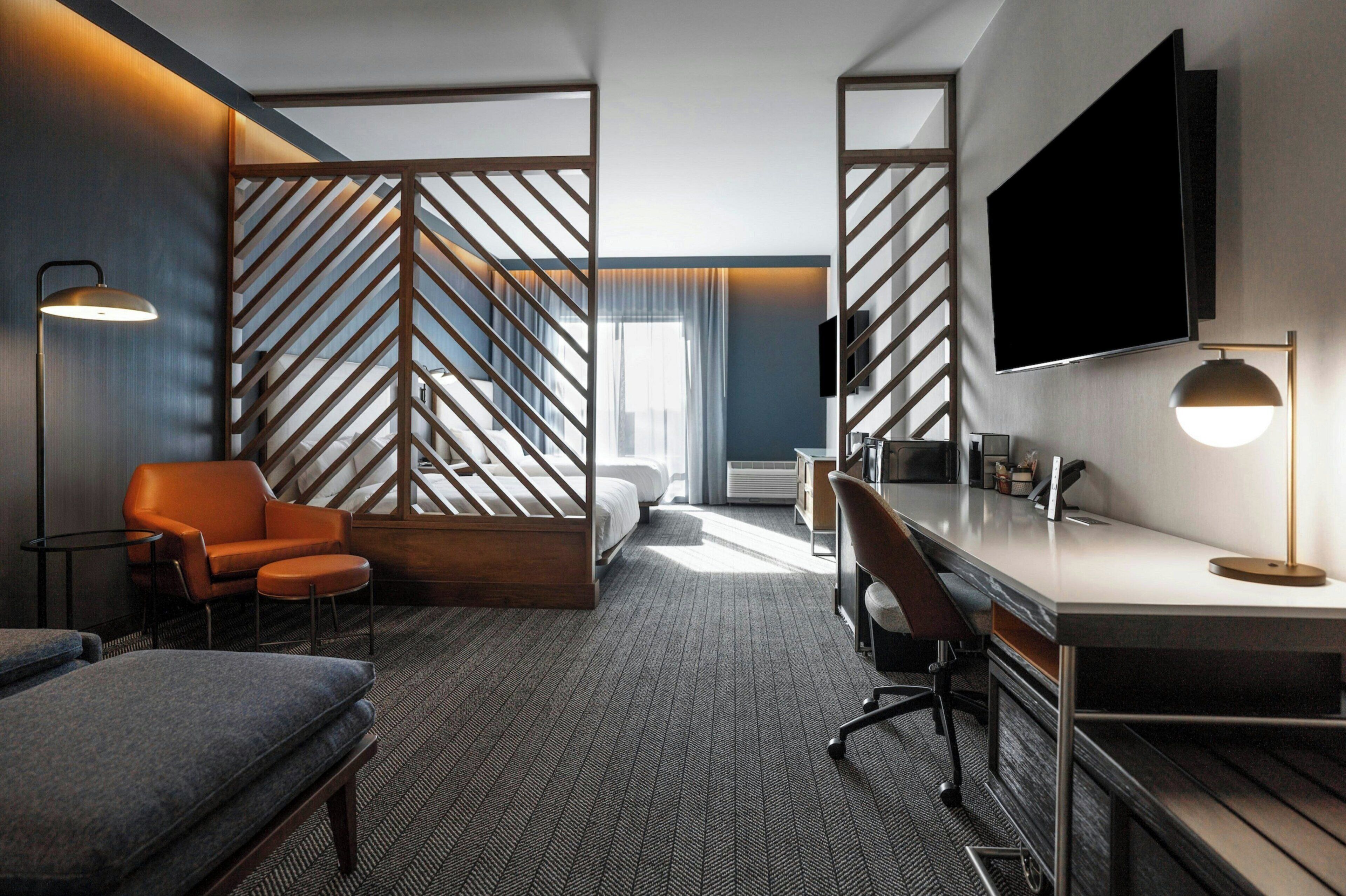 suite, 2 queen beds, non smoking | hypo-allergenic bedding, in-room safe, desk, laptop workspace