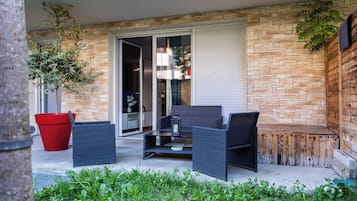 Romantisch appartement | Terras
