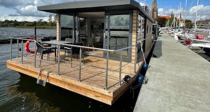 Hausboot Fjord Schleiliebe mit Dachterrasse in Schleswig