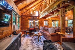 TV, fireplace, offices