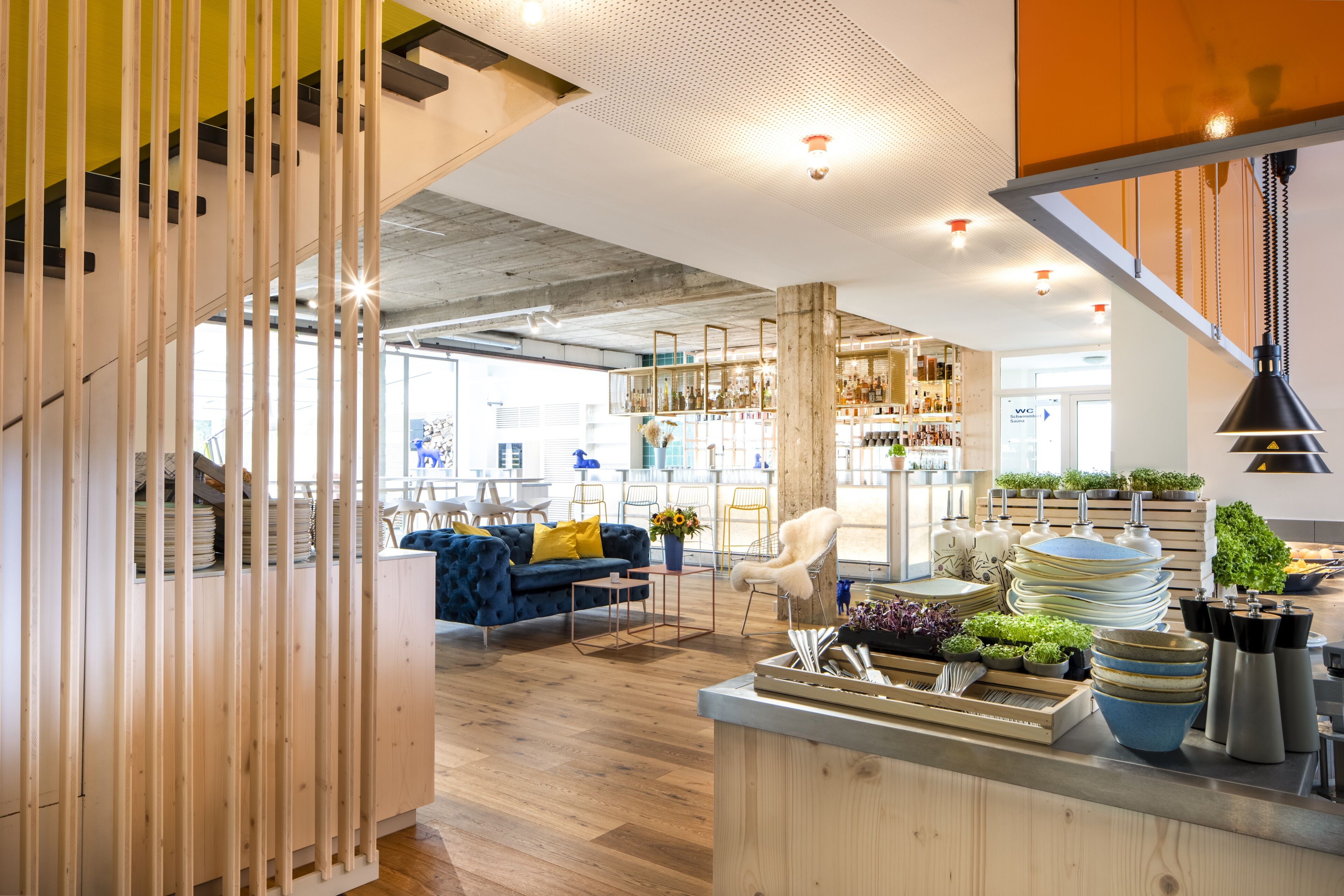 Daily buffet breakfast (EUR 14 per person)