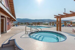 A heated pool - Spacious Bordeaux Cottage with Golf Cart #191 (Osoyoos)