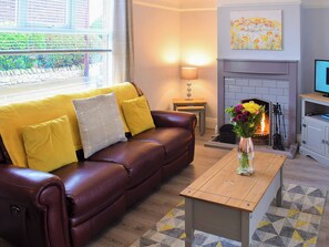 TV, fireplace - A comfortable abode resting a stones throw from the famous Seahouses Harbour. (North Sunderland Seahouses)
