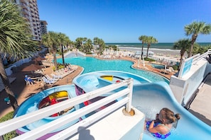 Indoor pool, outdoor pool