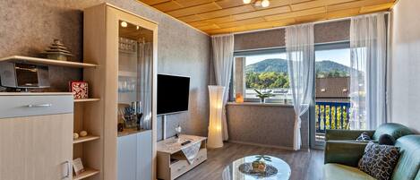 TV, DVD player, stereo