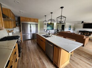 Fridge, microwave, oven, stovetop - White River Retreat (Cotter)