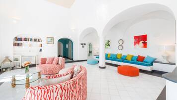 TV connectée, cheminée, lecteur de DVD