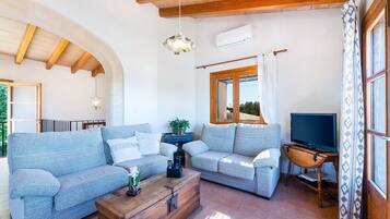 TV, fireplace, DVD player, stereo