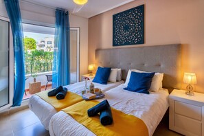 2 bedrooms, iron/ironing board, free WiFi, bed sheets