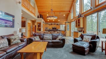 Télévision, cheminée, jeux vidéo, lecteur de DVD