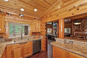 Interior - Red Cloud Cottage: Luxury Log Cabin Walking Distance to Snow Summit! Hot Tub! Game Room! Pet Friendly! EV Charger! (Big Bear Lake)